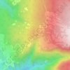 Topografische kaart Sores, hoogte, reliëf