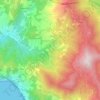 Topografische kaart Tarì, hoogte, reliëf