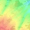 Topografische kaart La Francherie, hoogte, reliëf
