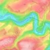 Topografische kaart Bois de Chaleux, hoogte, reliëf