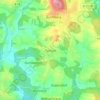 Topografische kaart Tannöd, hoogte, reliëf