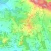 Topografische kaart Verdeyme, hoogte, reliëf
