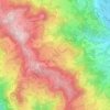 Topografische kaart Cerealto, hoogte, reliëf