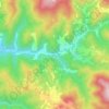 Topografische kaart Hodruša - Hámre, hoogte, reliëf