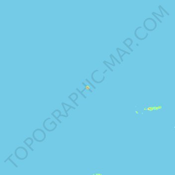 Topografische kaart Narage Island, hoogte, reliëf