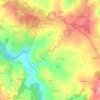 Topografische kaart Soumagnas, hoogte, reliëf