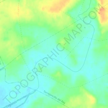 Topografische kaart Riojana, hoogte, reliëf