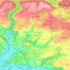 Topografische kaart Kerdudal, hoogte, reliëf