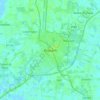 Topografische kaart Wisbech, hoogte, reliëf