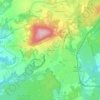Topografische kaart Quadroni, hoogte, reliëf