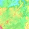 Topografische kaart Le Mont, hoogte, reliëf