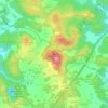 Topografische kaart Hohe Reuth, hoogte, reliëf