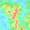 Topografische kaart Monterappoli, hoogte, reliëf