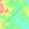 Topografische kaart El Pocico, hoogte, reliëf