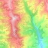 Topografische kaart Moruri, hoogte, reliëf