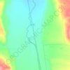 Topografische kaart Tendoy, hoogte, reliëf