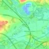 Topografische kaart Methley, hoogte, reliëf