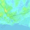 Topografische kaart Le Haut Gas, hoogte, reliëf