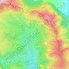 Topografische kaart La Llusa, hoogte, reliëf