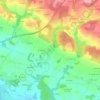 Topografische kaart Bizole, hoogte, reliëf