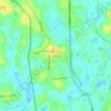 Topografische kaart Thalore, hoogte, reliëf