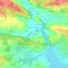 Topografische kaart La Noë, hoogte, reliëf
