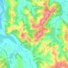 Topografische kaart Montecchio, hoogte, reliëf