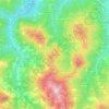 Topografische kaart Bagarello, hoogte, reliëf