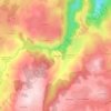 Topografische kaart Le Luchadou, hoogte, reliëf