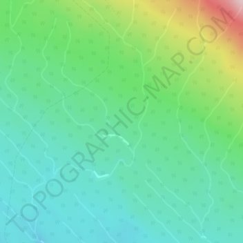 Topografische kaart Omineca Mountains, hoogte, reliëf