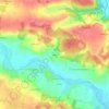 Topografische kaart Trégoux, hoogte, reliëf