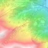 Topografische kaart Mont Brisé, hoogte, reliëf