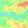 Topografische kaart Mortagne, hoogte, reliëf