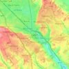 Topografische kaart Luton, hoogte, reliëf