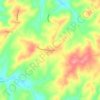 Topografische kaart Pittsville, hoogte, reliëf