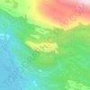Topografische kaart Kamben, hoogte, reliëf