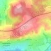 Topografische kaart Pfaffenberg, hoogte, reliëf