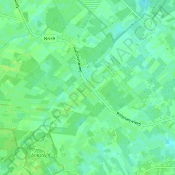 Topografische kaart Moeren, hoogte, reliëf
