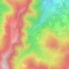 Topografische kaart Poggiolforato, hoogte, reliëf