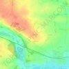 Topografische kaart La Touche, hoogte, reliëf