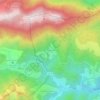 Topografische kaart Escarchein, hoogte, reliëf