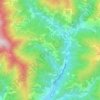 Topografische kaart Levaggi, hoogte, reliëf