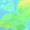 Topografische kaart Les Aires, hoogte, reliëf