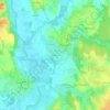 Topografische kaart Narfoux, hoogte, reliëf