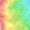 Topografische kaart Puʻuhonu, hoogte, reliëf