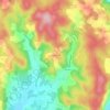 Topografische kaart La Penchénerie, hoogte, reliëf