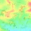 Topografische kaart Barbeau, hoogte, reliëf