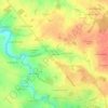 Topografische kaart La Lerandière, hoogte, reliëf