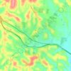Topografische kaart Warragul, hoogte, reliëf