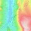 Topografische kaart Codebos, hoogte, reliëf